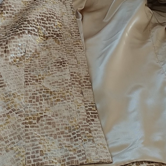 Chico's Gold and Glitter light weight Jacket. M/8 - Picture 9 of 9